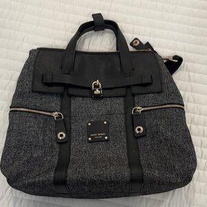 Henri Bendel Black and Gray Iconic Jetsetter